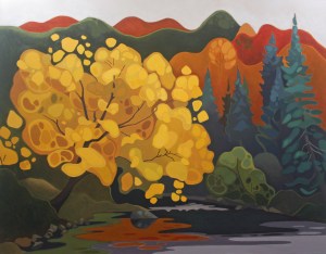 Creek Willow, 42%22 x 54%22, Acrylic on Canvas, 2013