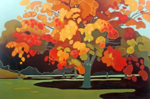 Maple Splendor, 40%22 x 60%22, Acrylic on Canvas, 2013
