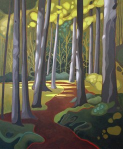 Manitoulin Trail II, 24%22 x 36%22, Acrylic on Canvas, 2014