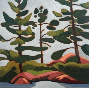 Wolf Lake III, 10%22 x 10%22, Acrylic on Wood Panel, 2014