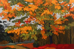 Old Maple, 2016, 60%22 x 40%22, Acrylic on Canvas