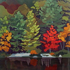 Wolf Lake V, 2016, 30%22 x 30%22, Acrylic on Canvas, AutoFix