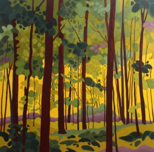 Summer Forest, 2017, 36 x 36, Acrylic on Canvas