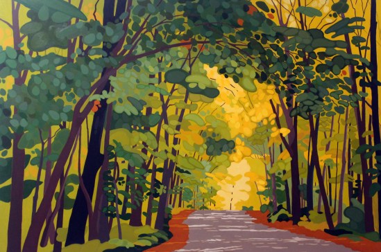 Algonquin Road II, 72 x 48, Acrylic on Canvas, 2017