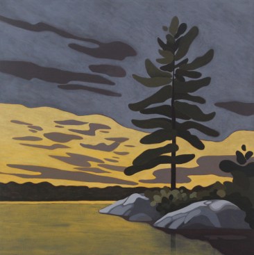 Crab Lake Pine, 2018, 24 x 24, Acrylic on Canvas