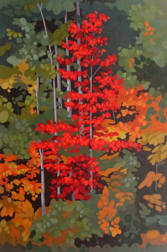 Red Tree IV, 2018, 40 x 60, Acrylic on Canvas