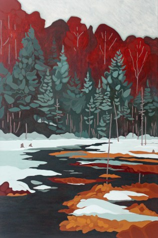 Spring Thaw, 2018, 24 x 36, Acrylic on Canvas