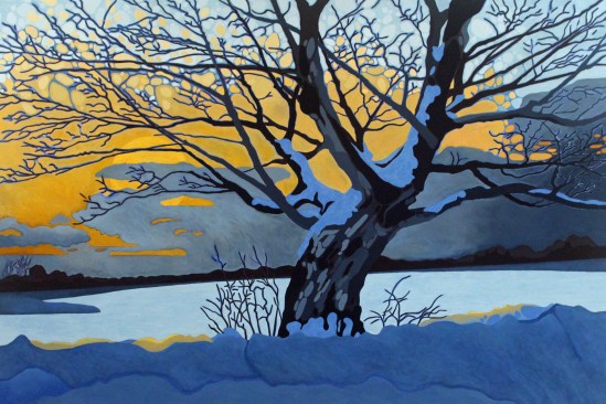 Winter Silhouette, 2019. 60 x 40, Acrylic on Canvas