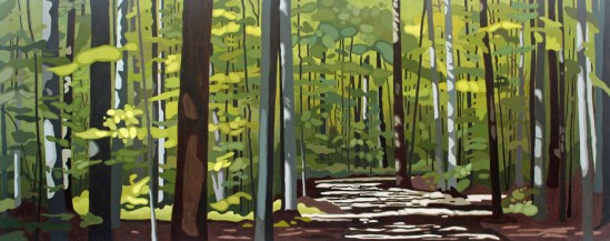 Awenda Park, 2019, 60 x 24, Acrylic on Canvas
