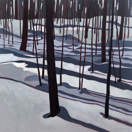 Winter Shadows, 2019, 24 x 24, Acrylic on Canvas